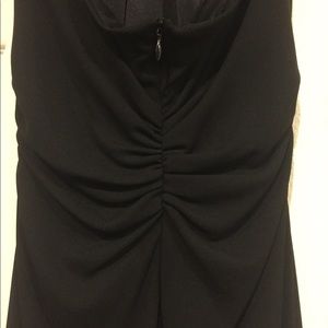 Asymmetrical halter cocktail dress